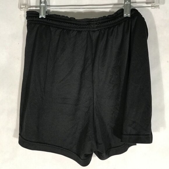 NIKE Womens Sport Athletic Training Workout Black White Stripe Shorts - Picture 3 of 12